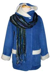 Max - blue sheep fleecy w/sparkle scarf