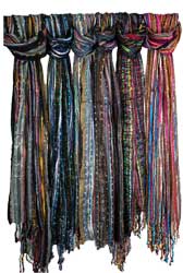 sparkle scarves - light weight 16in x 75in