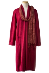 Maxi Lily - crimson - boiled wool