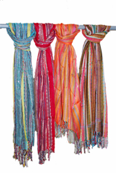 sparkle scarves - light weight 16in x 75in