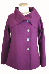 Louisa-mulberry -boiled wool